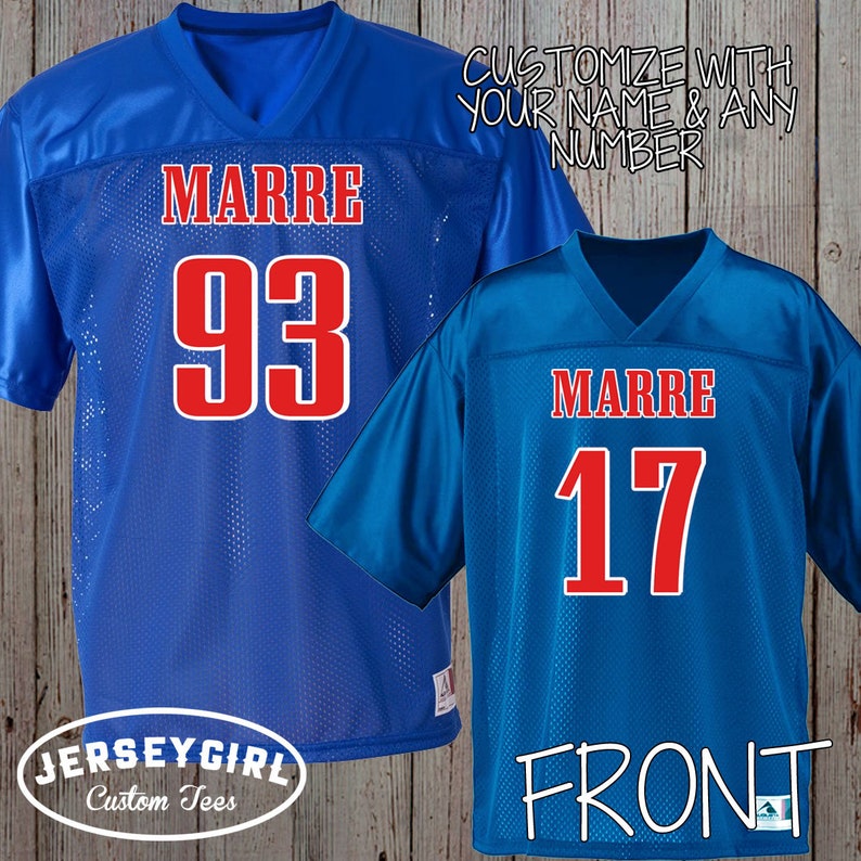 SET OF 2 Custom Daddy & Son Matching Football Jerseys Etsy