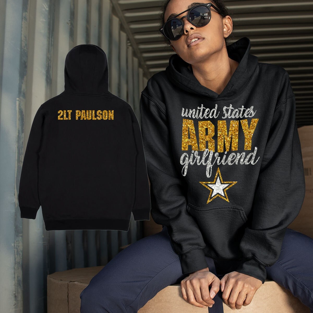 Army girlfriend hoodie hotsell
