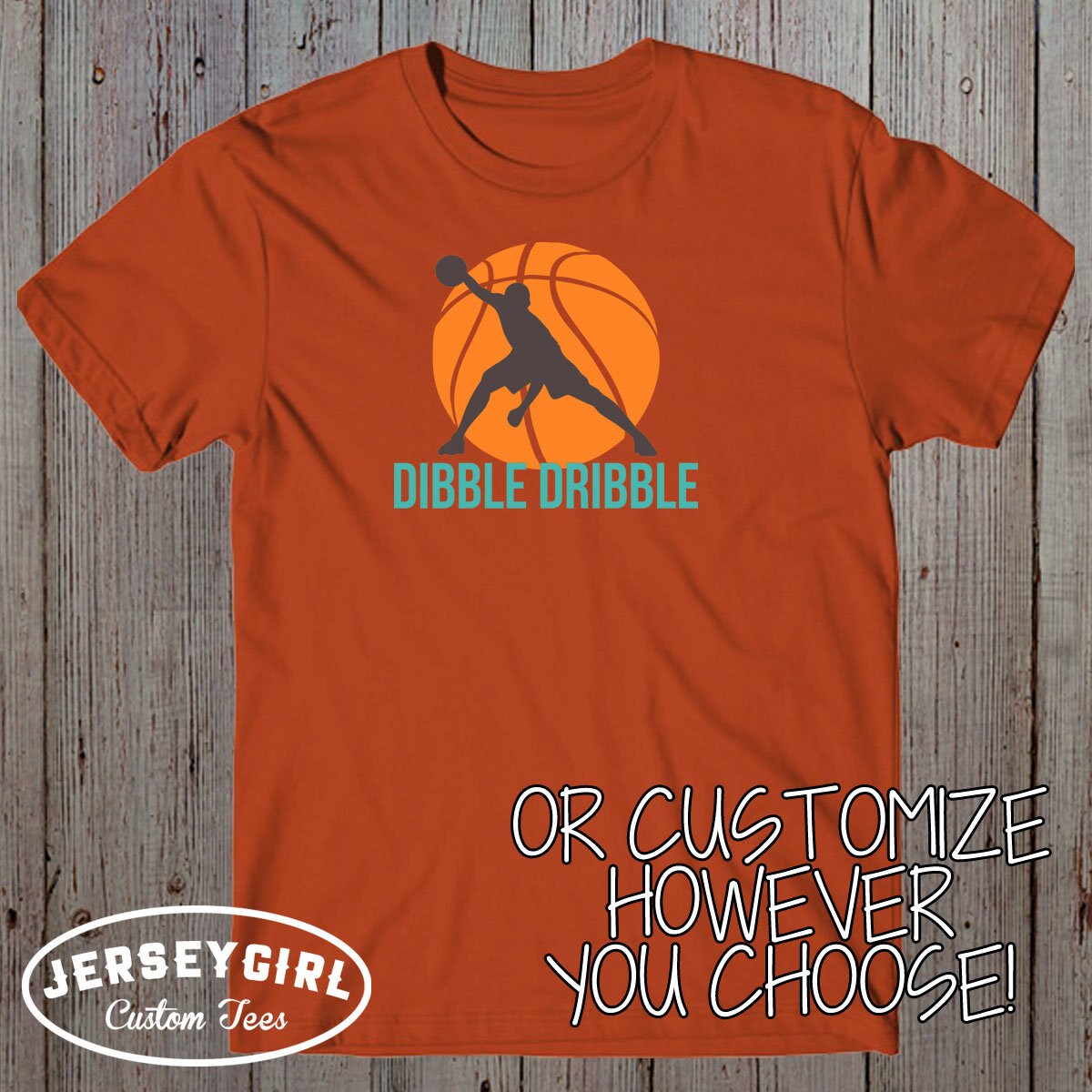 Basketball T-shirt Add Custom Name Shirt Funny Basketballer 