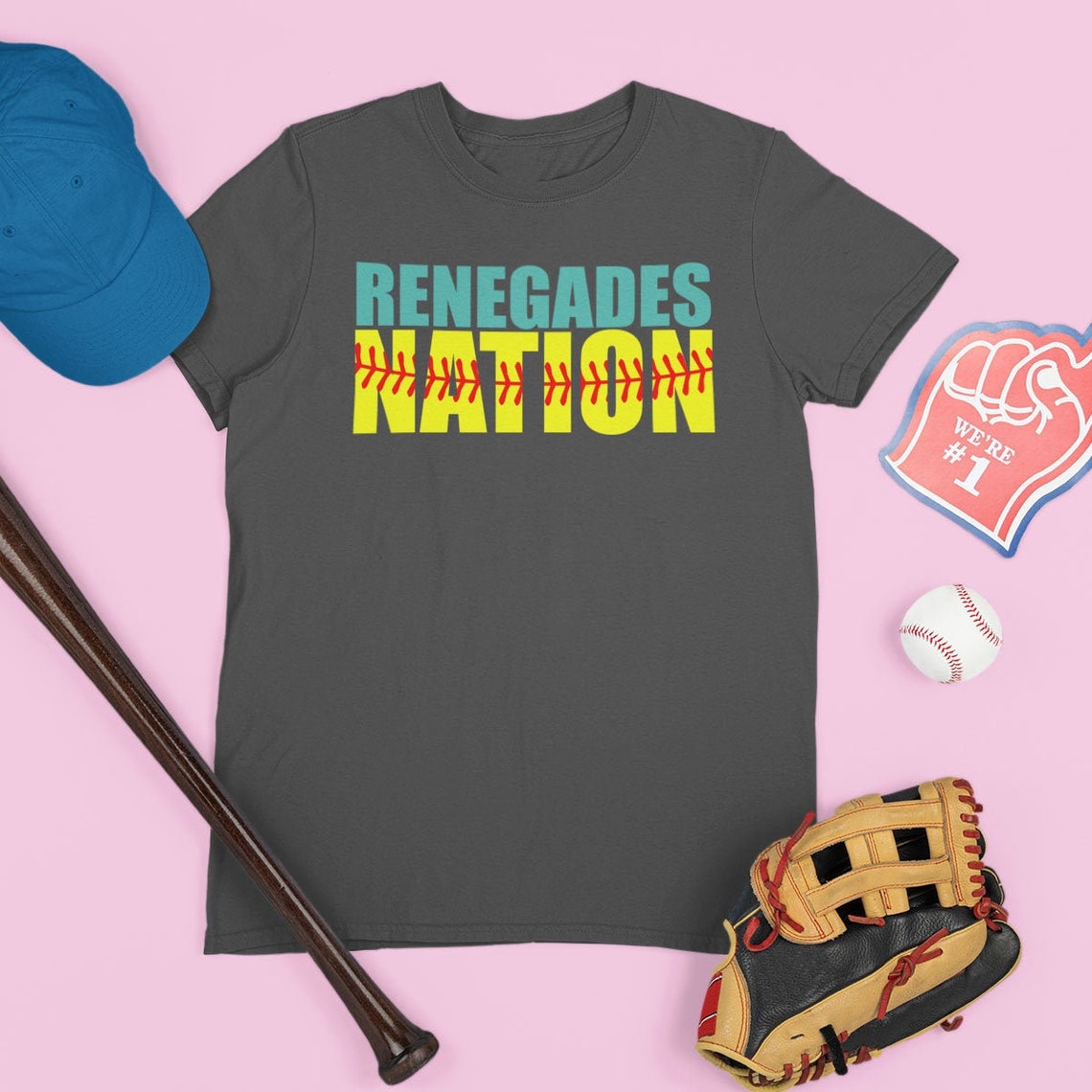 Softball Spirit Wear Custom Softball Team Nation Tshirt With Etsy