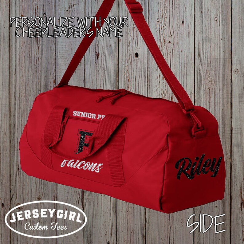 Personalized Cheer Bag Custom Cheerleading Duffel Bag Etsy
