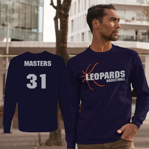 Custom Long-sleeve Basketball Shirts With Name & Number Long - Etsy