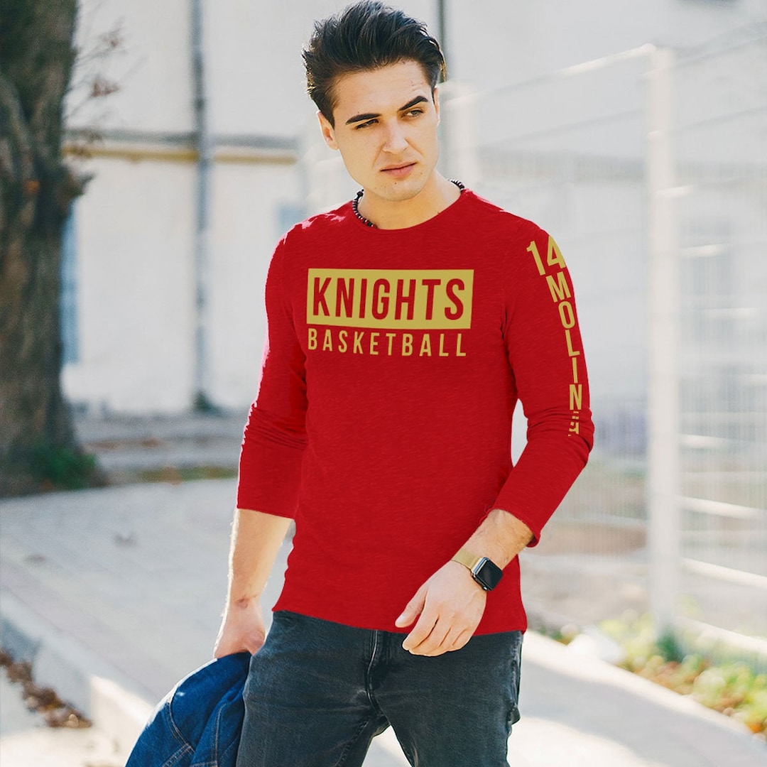 Custom Longsleeve Basketball Practice Shirt With Name & Number