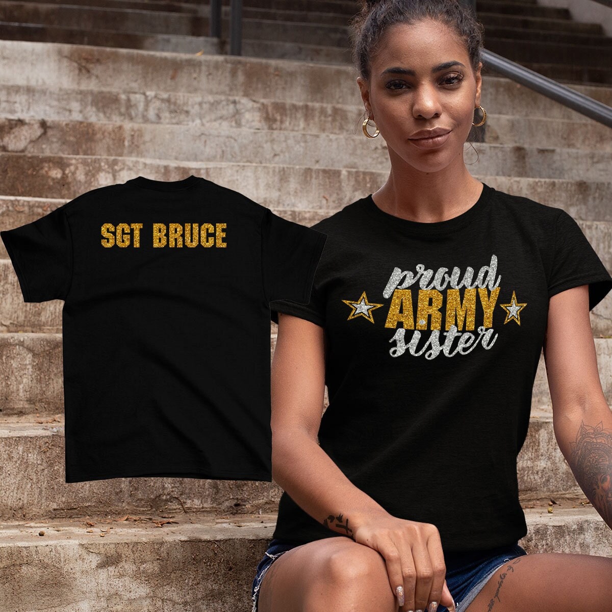 Proud Army Sister T-Shirt Proud Army Sister T-Shirt