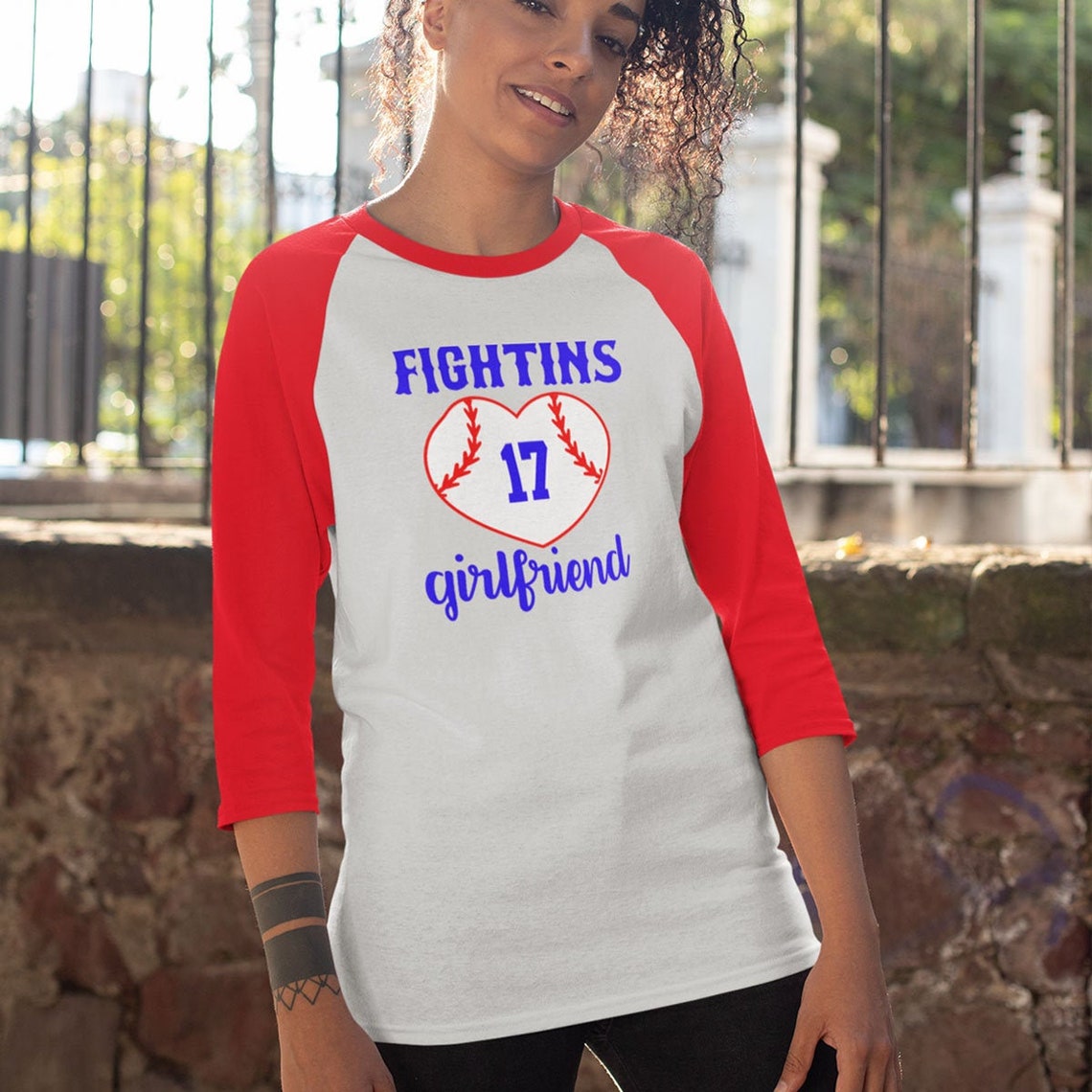 Baseball Girlfriend Shirt with Number Custom Baseball Wife | Etsy