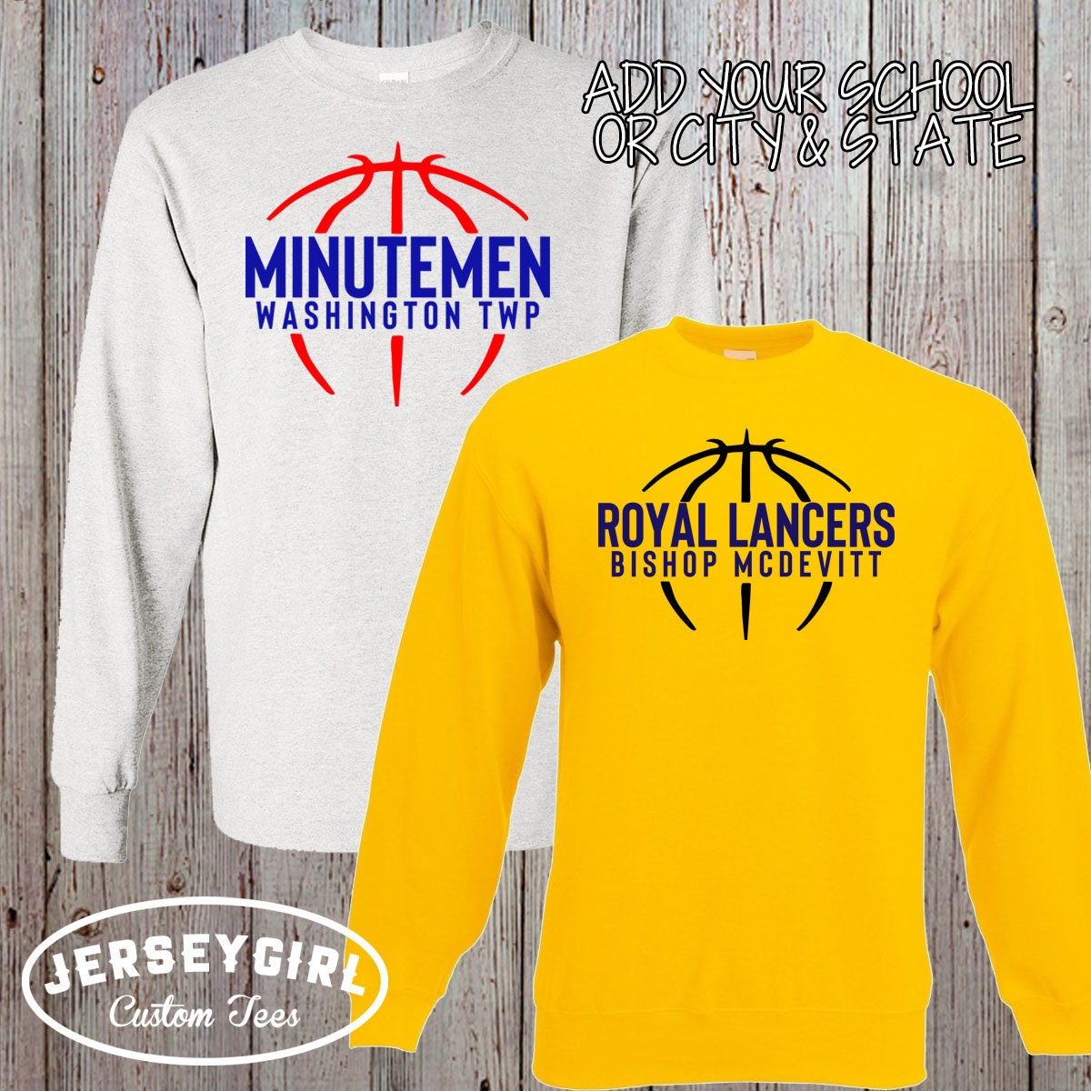 Custom Long-sleeve Basketball Practice Shirt With Name & 