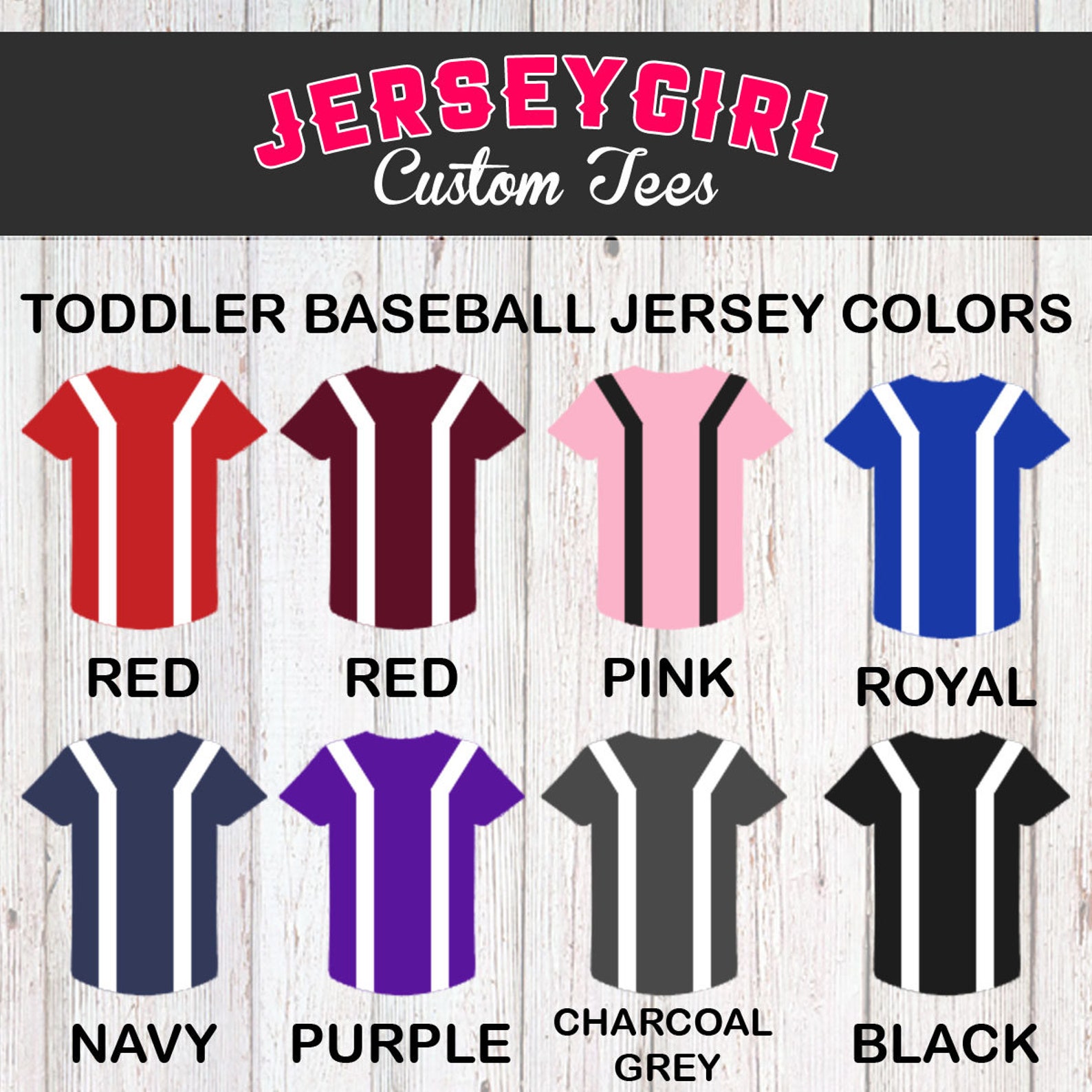 Custom Toddler Baseball Jersey W/name Customized Infant Etsy