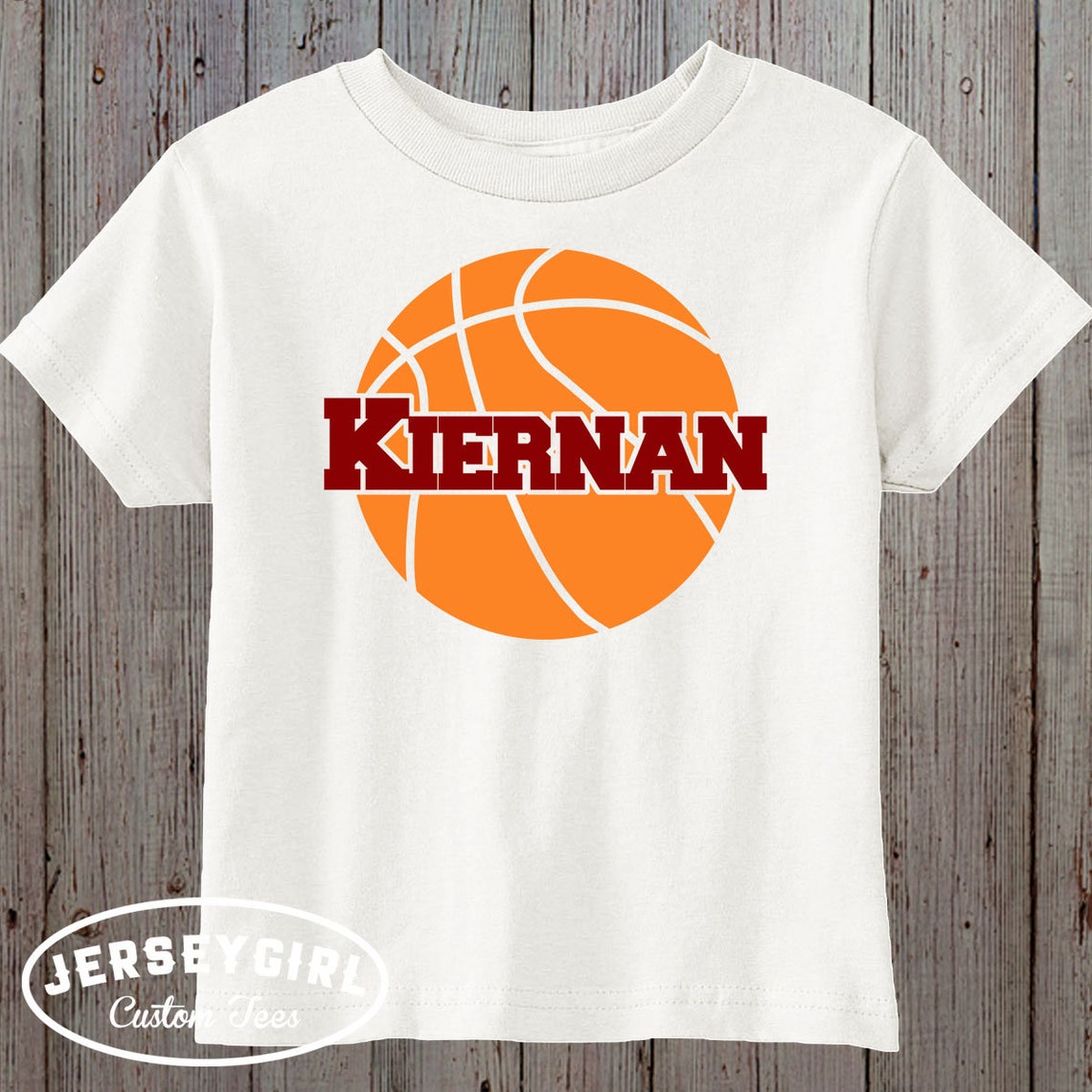 Custom Infant or Toddler Basketball Shirt with Name Etsy