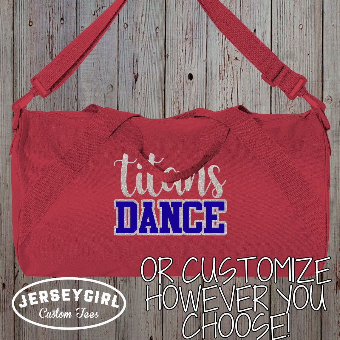 Glitter Custom Cheer Duffel Bag with Name & Team Name Bling Etsy