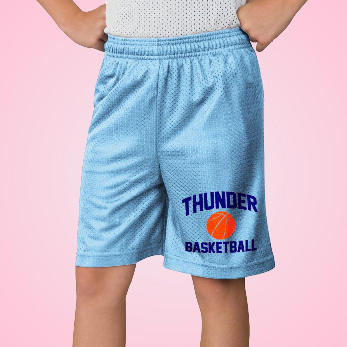 Custom Mesh Basketball Shorts Blank Youth Kids Basketball Shorts