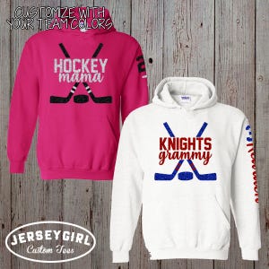 custom hockey mom hoodie