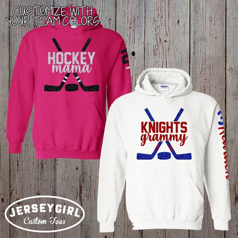 custom hockey mom hoodie