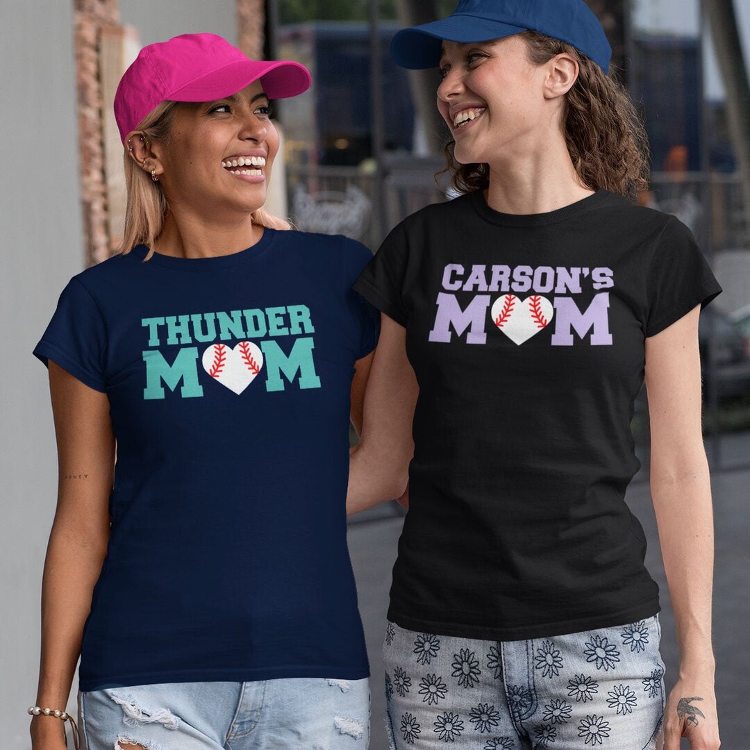 Baseball Heart Mom Shirt Etsy