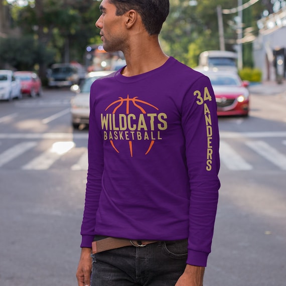 Custom Long-sleeve Basketball Shirts With Name & Number Long