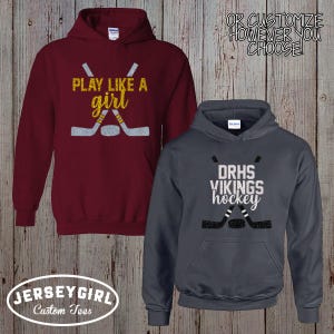 custom hockey mom hoodie