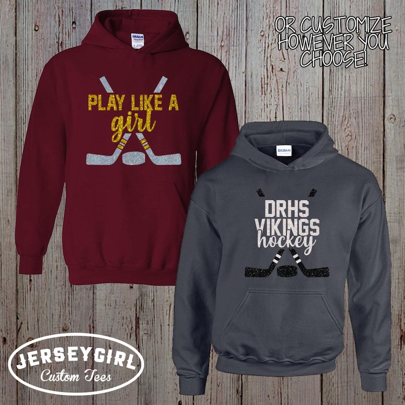 custom hockey mom hoodie