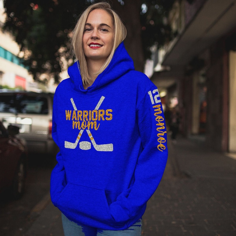custom hockey mom hoodie