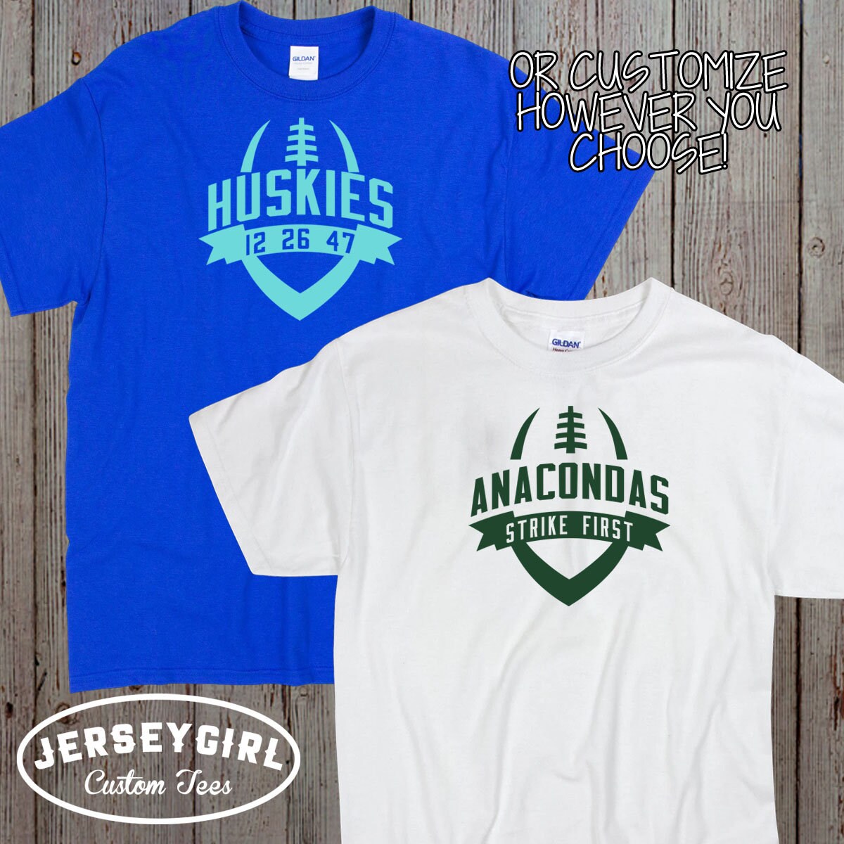 Custom Football Team Shirt Personalized Football League Etsy.de