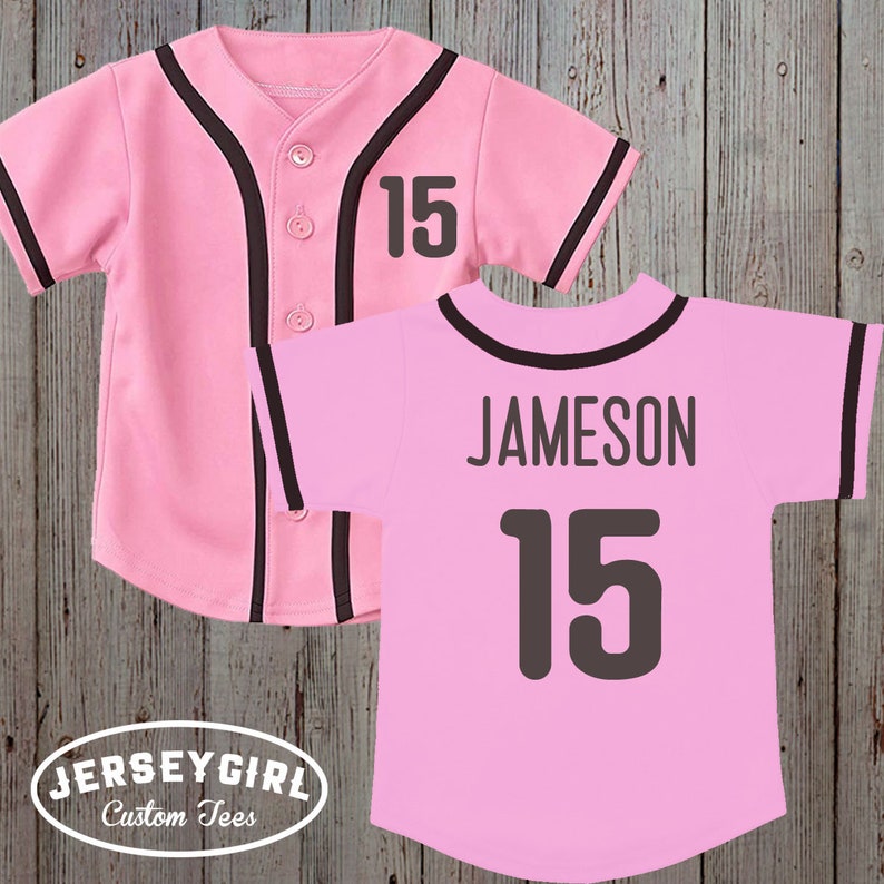 Custom Toddler Baseball Jersey W/name Customized Infant Etsy
