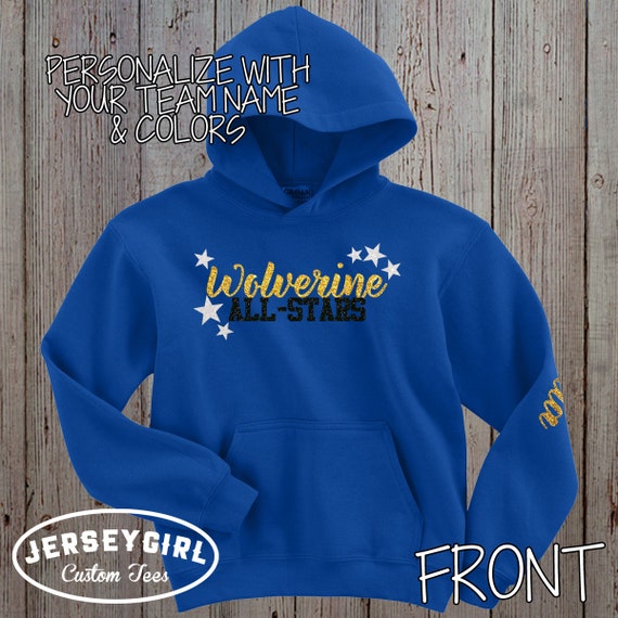 Custom All Star Cheer Hoodie Etsy