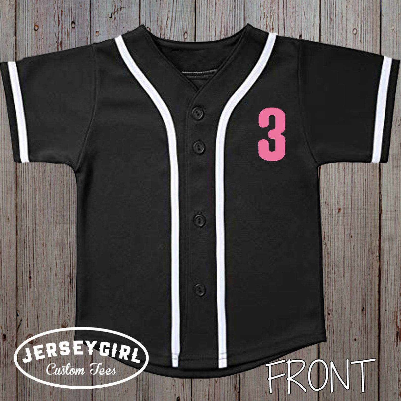 Custom Toddler Baseball Jersey W/name Customized Infant Etsy