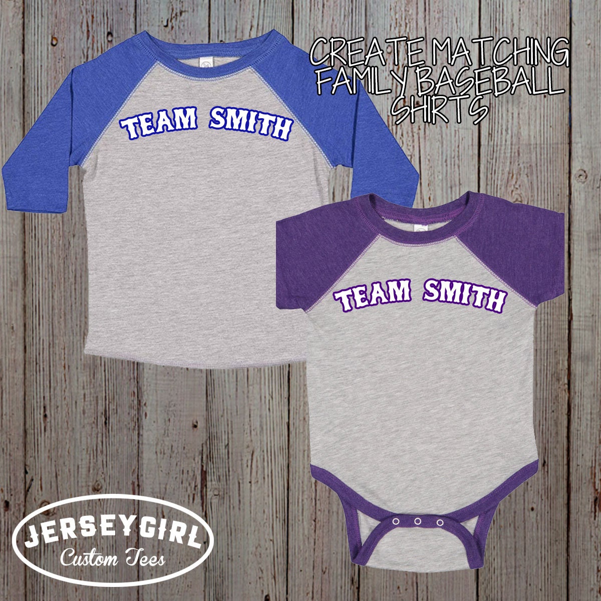 Custom Baby Baseball Jersey Bodysuit Matching Family Baseball Etsy UK