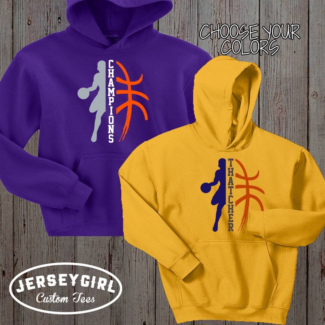Custom Basketball Warm up Hoodies With Name Personalized Etsy