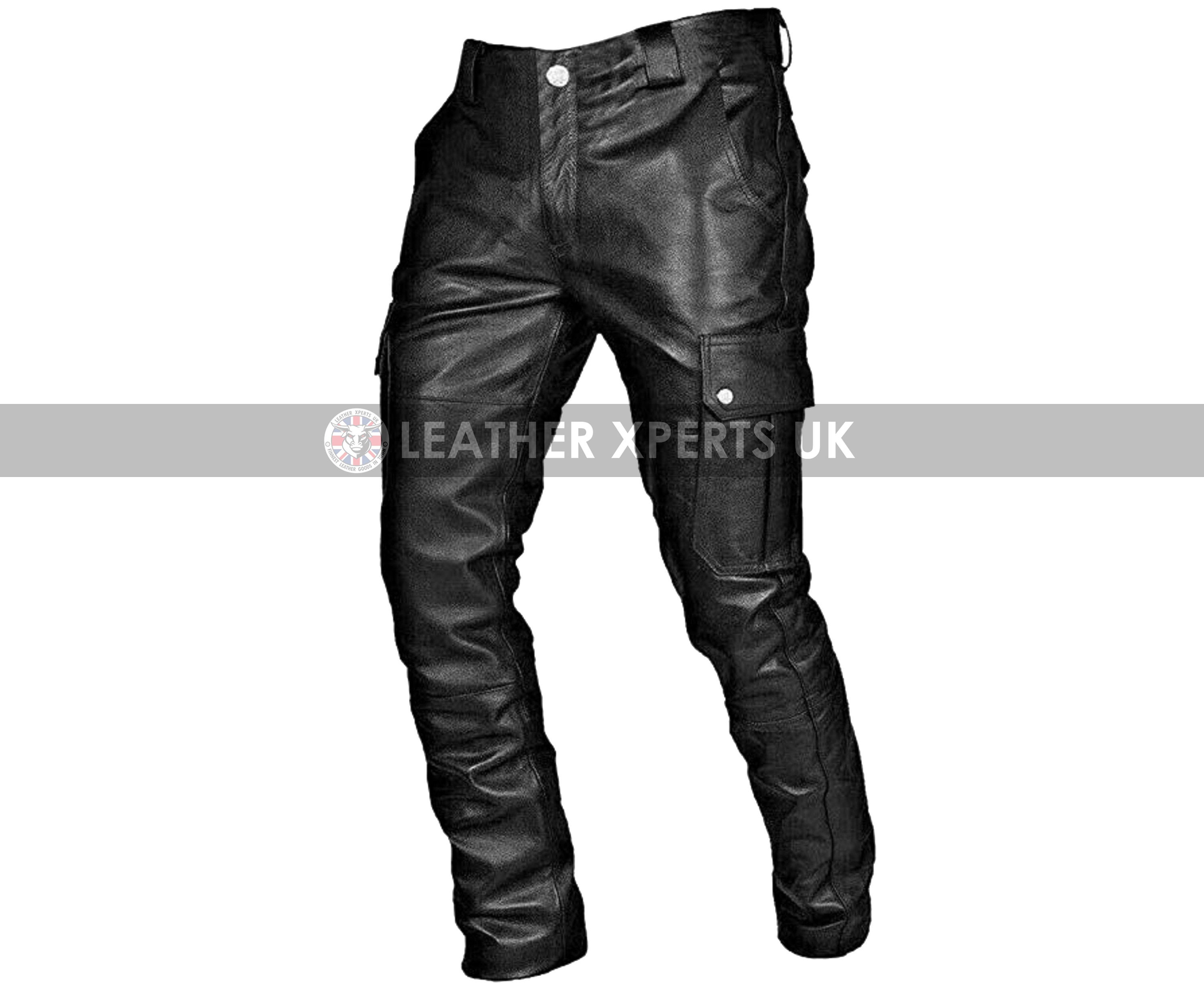 Leather Biker Trousers  Philipp Plein