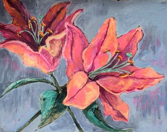 Original, Contemporary, Abstract Floral Painting