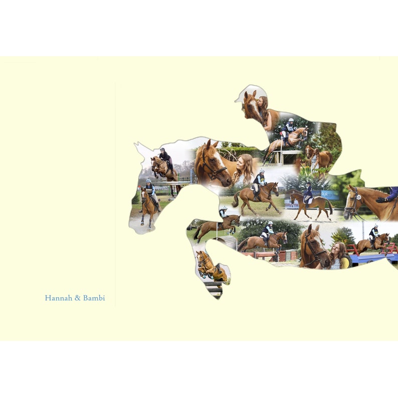 Horse Photo Collage Horse Owner Gift Horse Rider Present Pet Photo