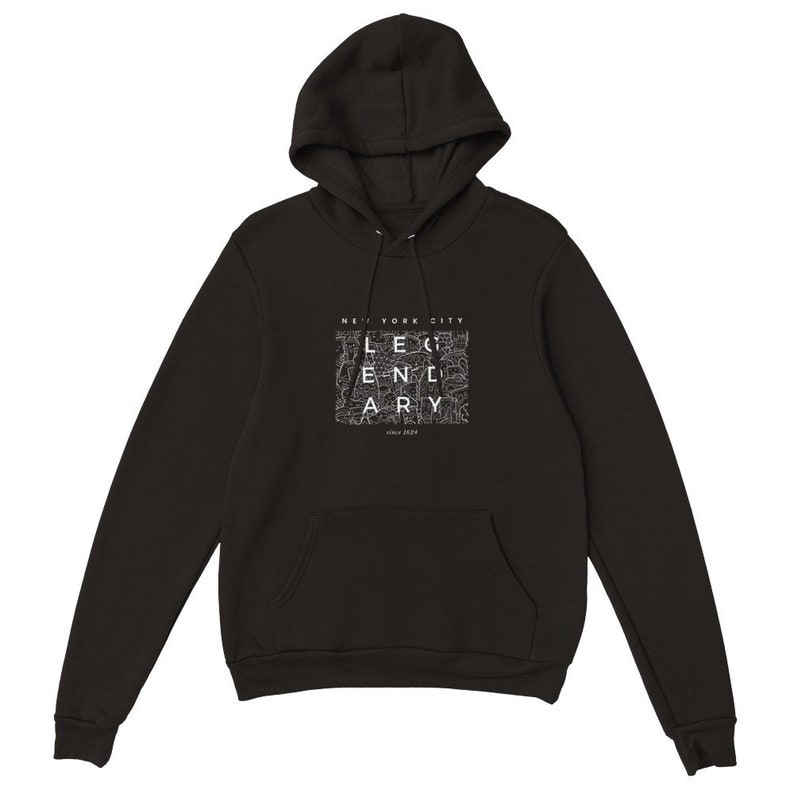 Legendary NYC Hoodie: Unisex-Pullover, New York City Bekleidung Bild 1