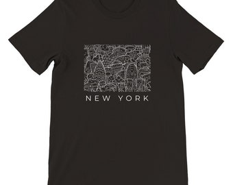 Maglietta grafica New York City - Atmosfere Midtown, stile urbano