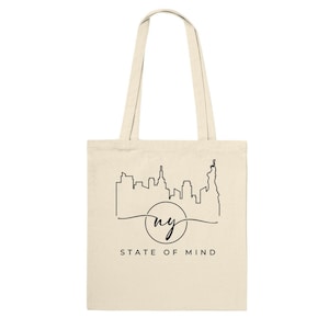 NYC Skyline Canvas Einkaufstasche: New York Souvenir