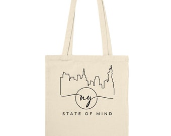 NYC Skyline Canvas Tote Bag: New York Souvenir
