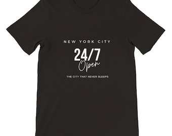 NY T-shirt 24/7 NYC Hustle: Where the City Never Sleeps Tee
