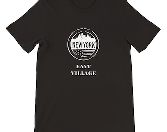 NYC East Village T-Shirt: New York Souvenir Fashion Tee