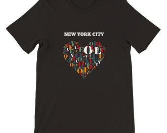 Maglietta NYC Love: moda urban street art, souvenir di New York