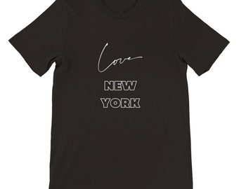 NY Love Graphic Tee, New York Souvenir, Unisex Crewneck