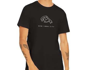 NYC Pizza Grafik-T-Shirt: Urban Streetwear Souvenir
