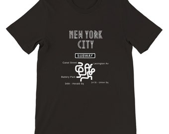 Maglietta della metropolitana di New York: maglietta alla moda con arte di strada urbana