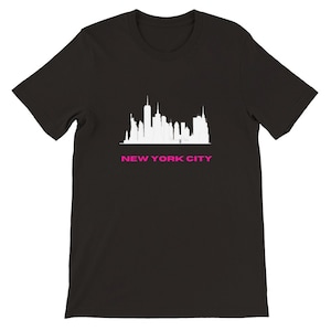 tee shirt NYC Skyline, NY T-shirts, gift NYC T-shirt, New York Souvenir, Street Art Fashion, Premium Unisex Crewneck T-shirt