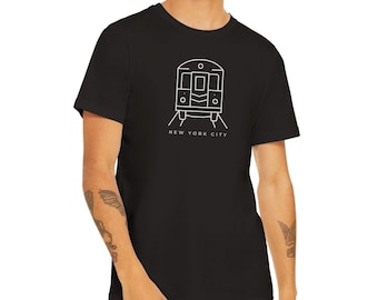 NYC Subway Train T-Shirt: New York Souvenir, Street Art Fashion