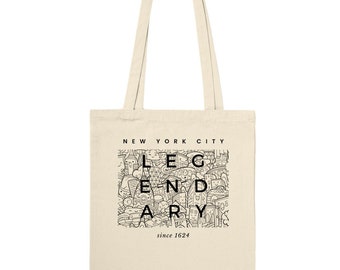 Borsa tote in tela leggendaria di New York: souvenir di New York