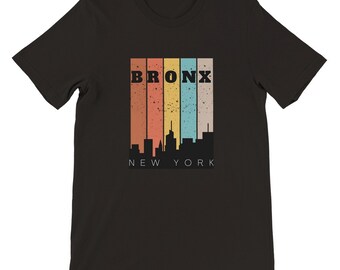 NYC Bronx Skyline T-Shirt: Urban Street Art Fashion