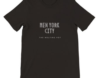 NYC Melting Pot T-Shirt: New York Souvenir, Unisex Fashion