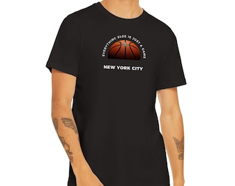 NYC Basketball T-Shirt: Urban Street Art Fashion, New York Souvenir