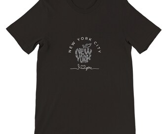 Maglietta NYC Big Apple: maglietta alla moda con arte di strada urbana