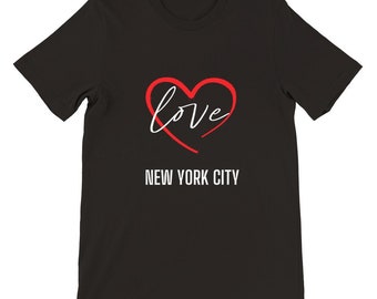Love New York City T-Shirt: Unisex NYC Heart Tee