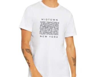 NYC Midtown Graphic Tee, New York Souvenir Shirt