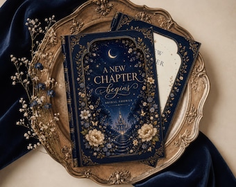 New Chapter begins Bridal shower invitation | Fantasy Acotar editable Corjl template #ac1